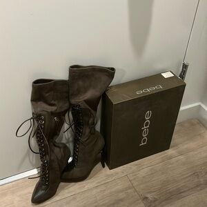 Brand New Bebe Dark Brown Honor Boots Size 6